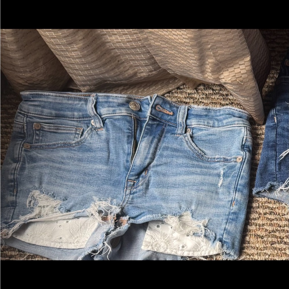 American Eagle Outfitters Light Blue Denim Shorts